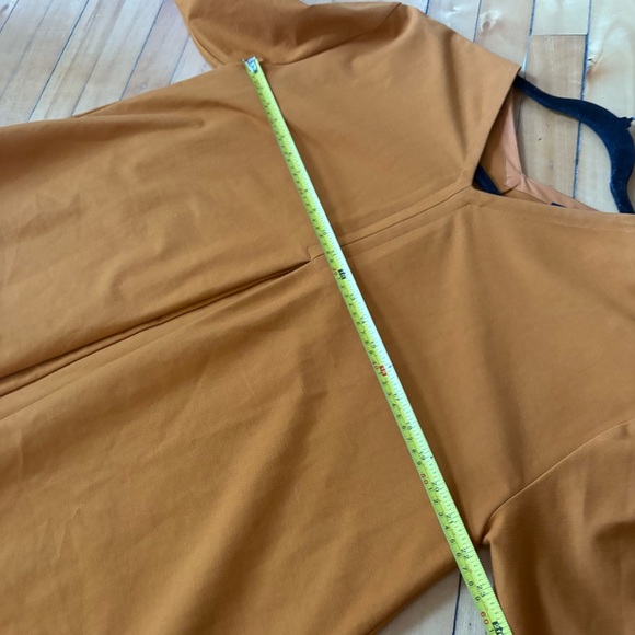 COS Sz M Orange Minimalist Structured Oversized Trapeze Blouse - Picture 10 of 10